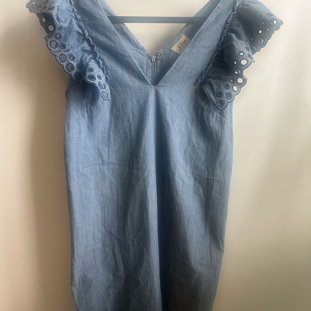 J. Crew Chambray Blue Dress